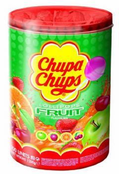 Chupa-Chups Frucht 13g 100St. in Rundsichtbox